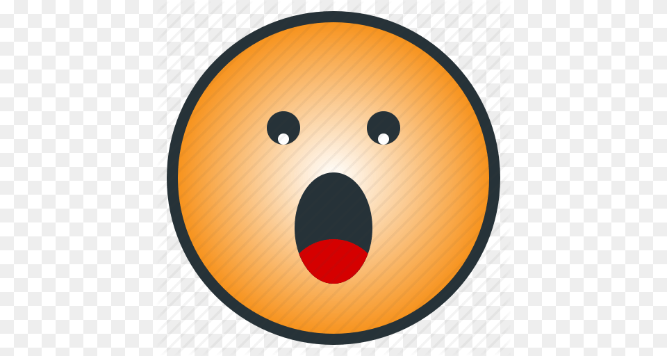 Astonished Emoji Emoticon Shocked Suprise Terrible Upset Icon, Sphere, Disk, Hockey, Ice Hockey Free Png