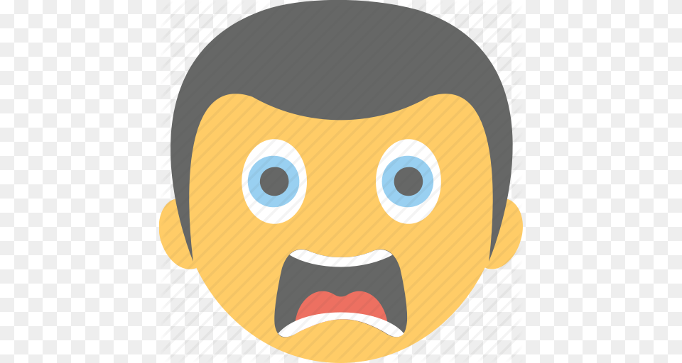 Astonished Face Boy Emoji Shocked Surprised Wondering Icon, Plush, Toy, Disk Png