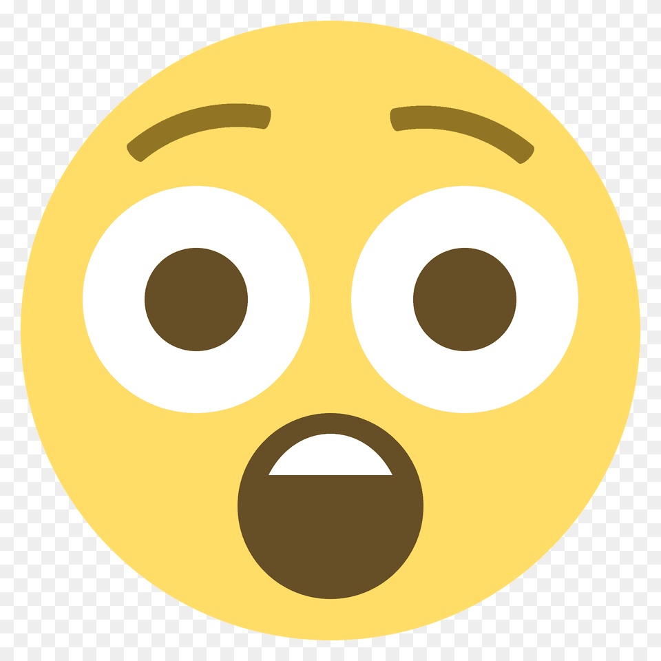 Astonished Face Emoji Clipart, Disk, Sphere Free Transparent Png