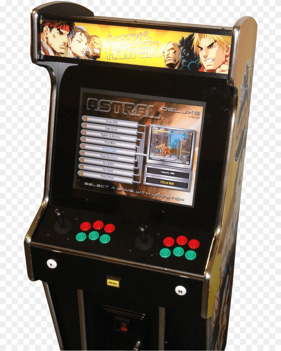 Astral Fighter Arcade Machine Video Game Arcade Cabinet, Arcade Game Machine, Adult, Person, Woman Free Transparent Png