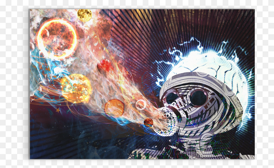 Astral Fumes Canvas Gas Mask, Pattern, Accessories, Fractal, Ornament Free Png Download