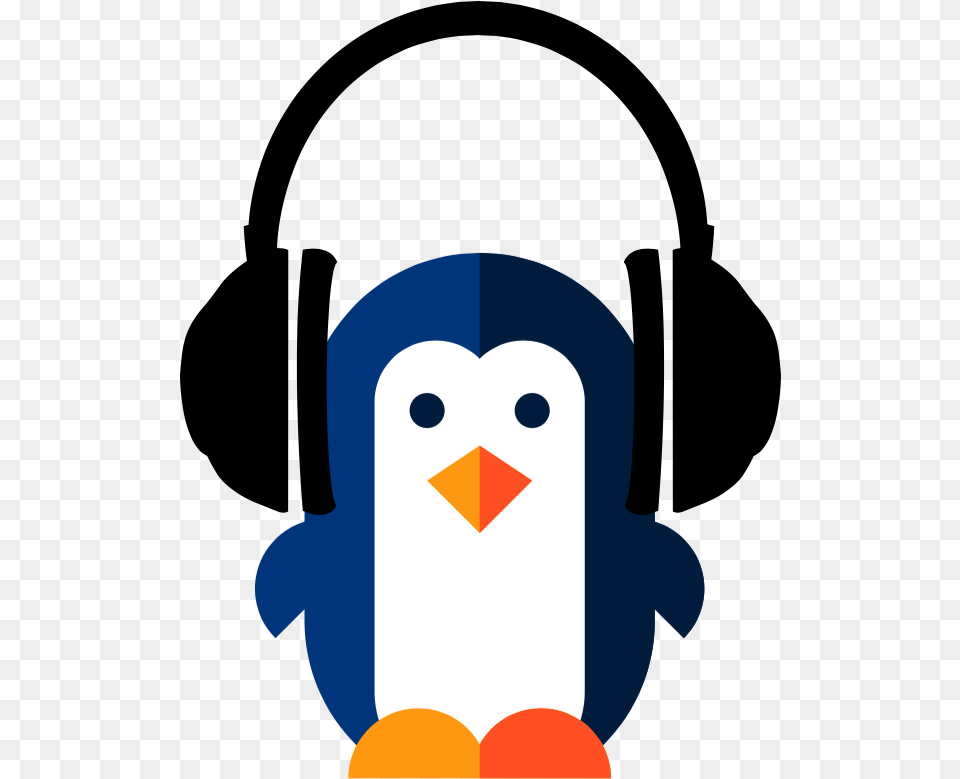 Astral Penguins Uk Music Blog Headphones Clipart Transparent Background, Animal, Bear, Mammal, Wildlife Png Image