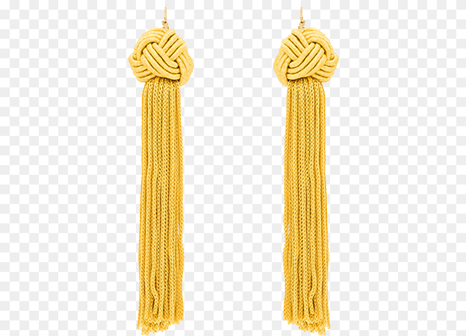 Astrid Gold Tassel Earrings Earrings, Rope, Adult, Female, Person Png Image