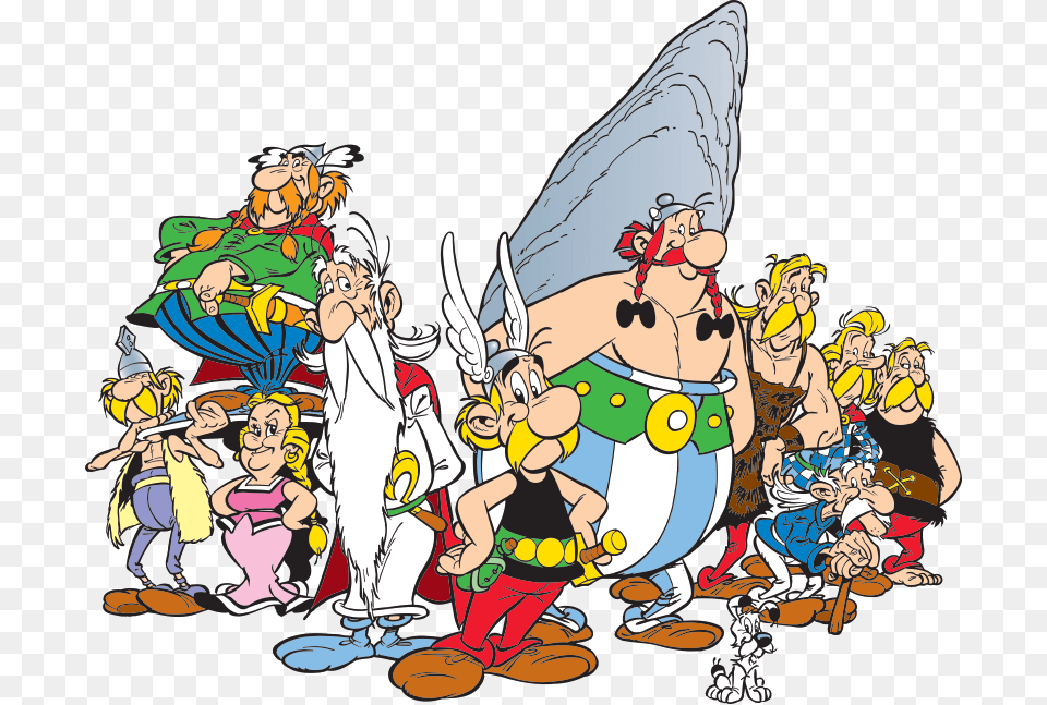 Astrix Oblix Et Le Village Gaulois Asterix Obelix Getafix, Book, Comics, Publication, Baby Free Png
