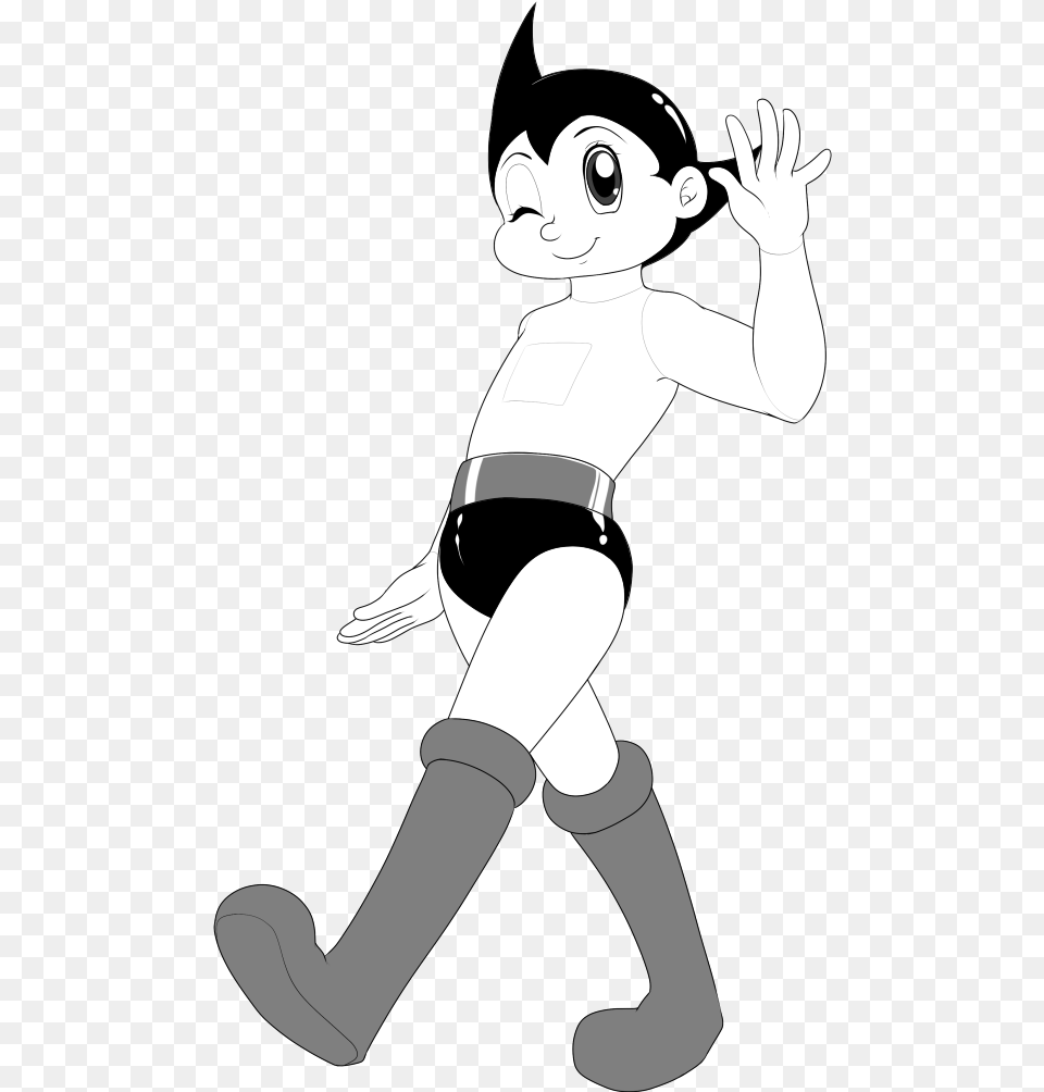 Astro Boy Drawing, Stencil, Baby, Person, Cartoon Free Png