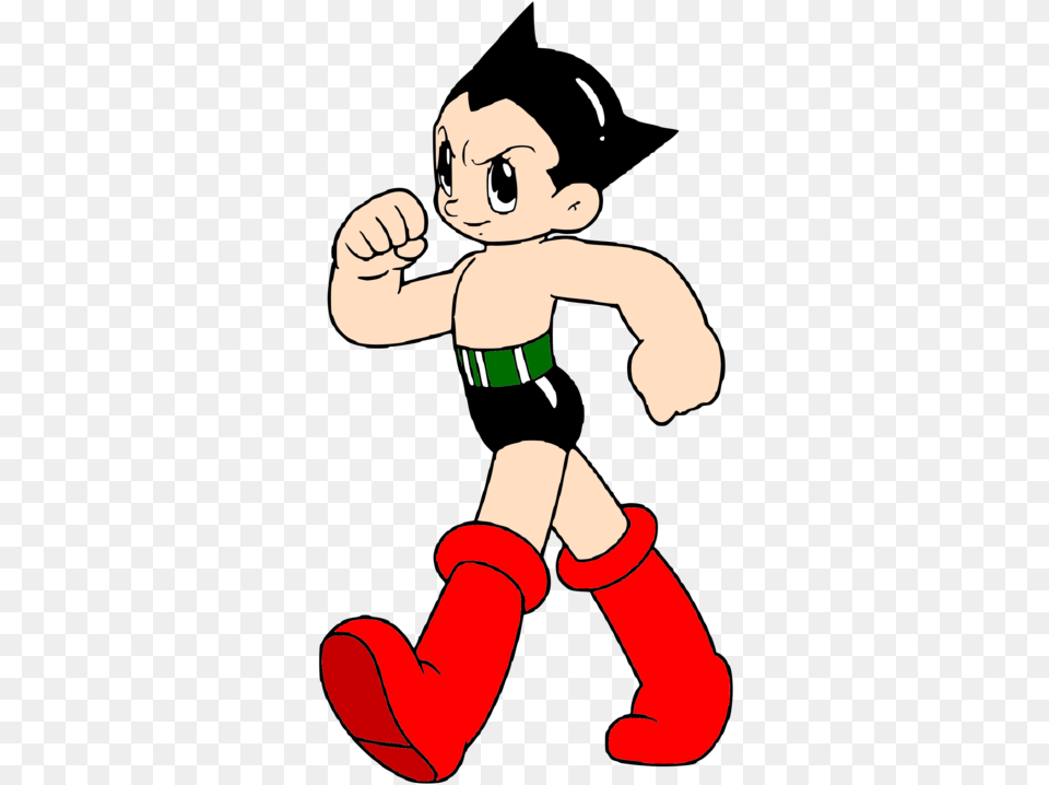 Astro Boy Walking By Mralexed Astro Boy Art Style, Baby, Person, Cartoon, Face Free Png