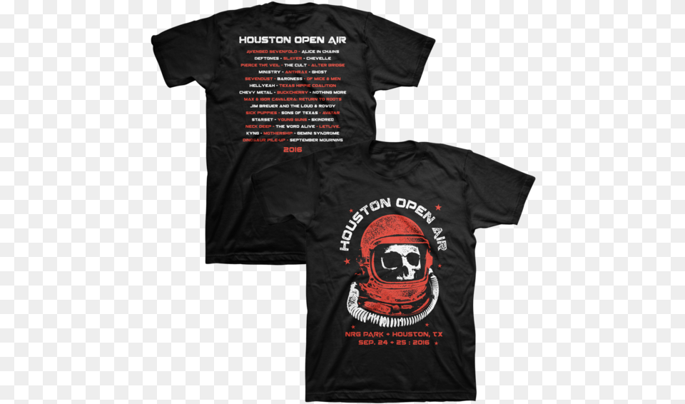 Astro Skull Tee Me The Horizon T Shirt, T-shirt, Clothing, Jacket, Coat Free Png Download