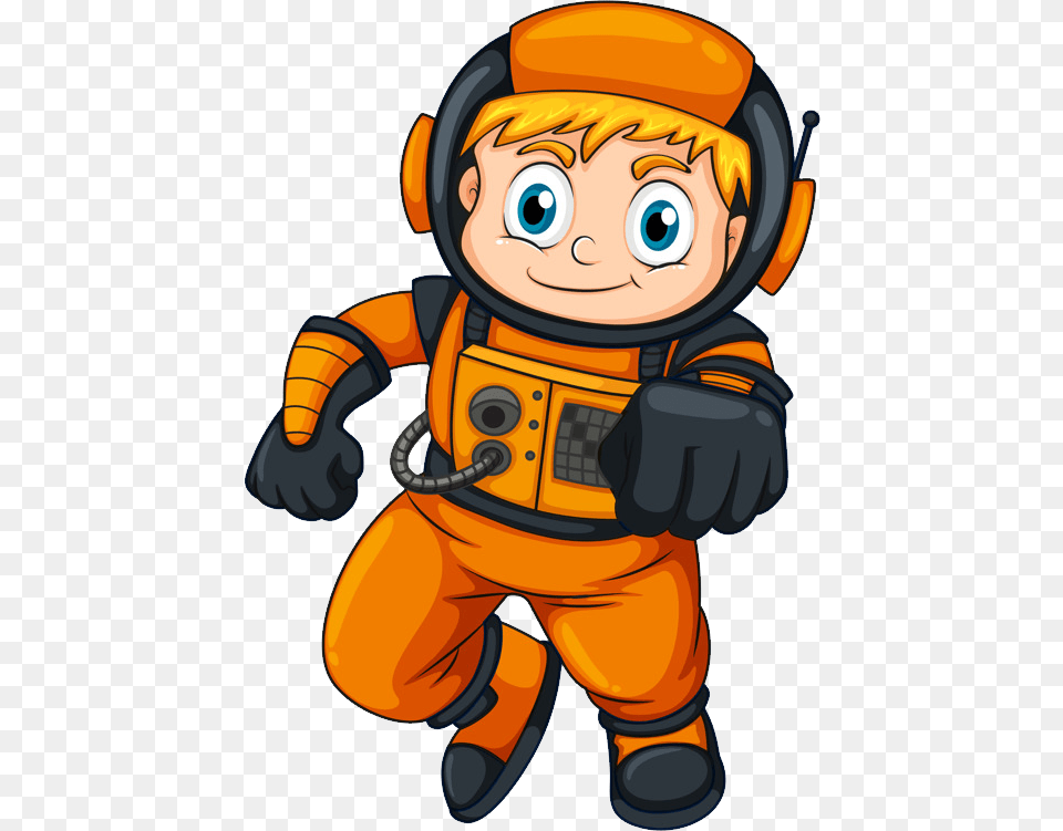 Astronaut Astronaut Clipart, Book, Comics, Publication, Baby Free Png