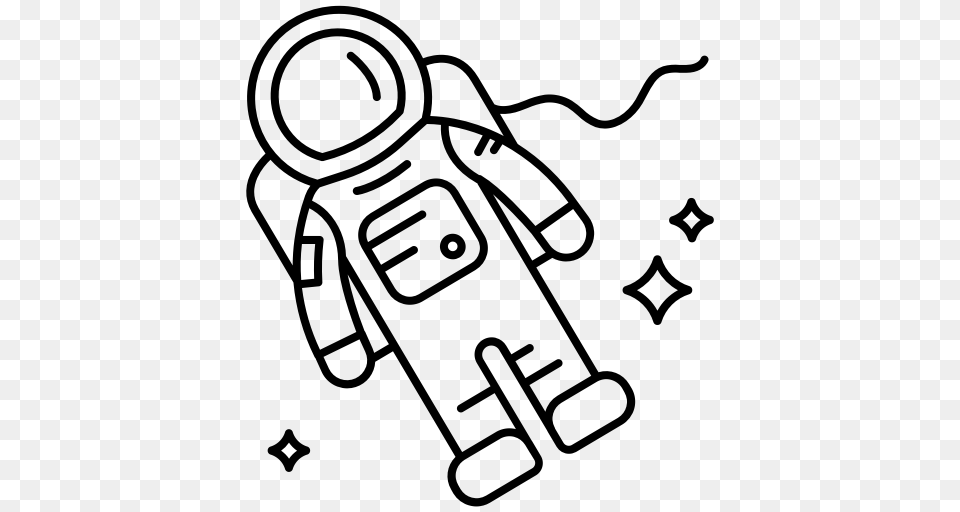 Astronaut Astronomy Helmet Space Space Suit Stars Suit Icon, Gray Png