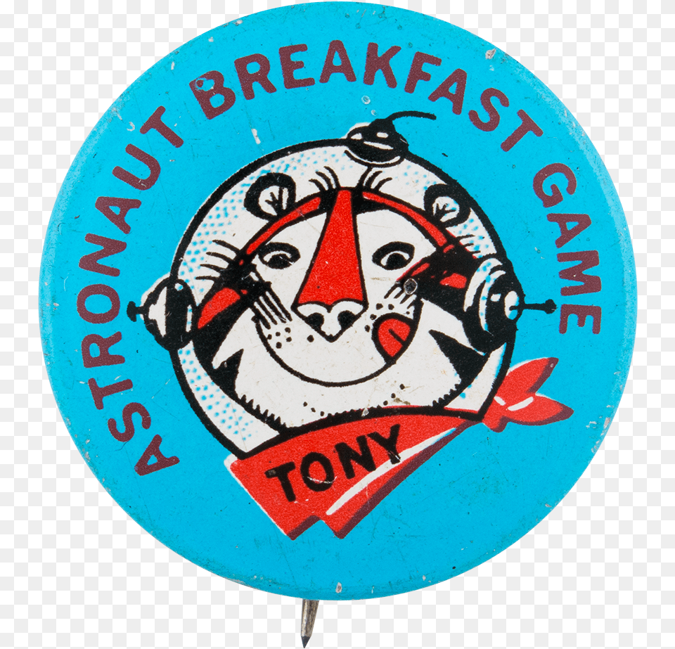 Astronaut Breakfast Game Blue Advertising Button Museum Astronaut Breakfast Game, Badge, Logo, Symbol, Person Free Png