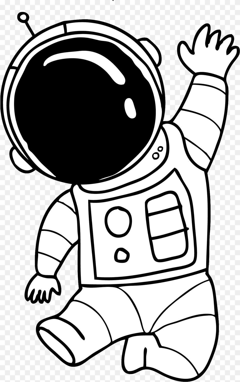 Astronaut Clipart Black And White, Animal, Bear, Mammal, Wildlife Png Image