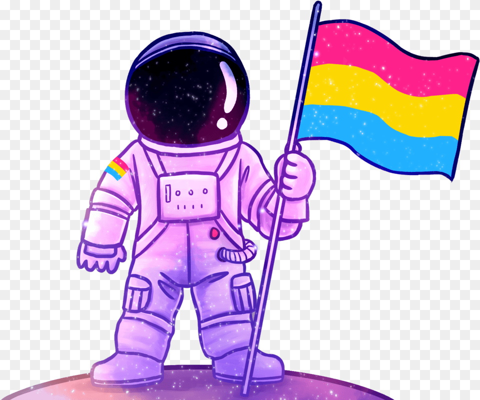 Astronaut Clipart Person Space Asexual Transparent Background Astronaut Clipart, Baby, Purple Free Png Download