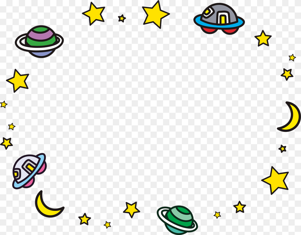 Astronaut Clipart Space Border Planet Border Free Transparent Png