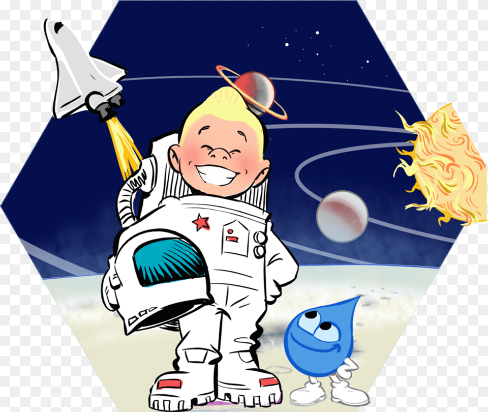 Astronaut Clipart To You Space Exploration Clipart, Publication, Baby, Book, Comics Png Image