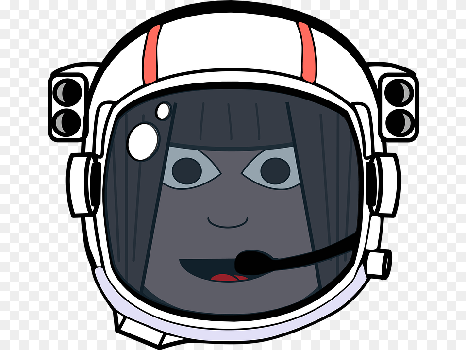 Astronaut Comic Characters Helmet Vector Graphic On Astronaut Helmet Background, Crash Helmet, Accessories, Goggles Free Transparent Png