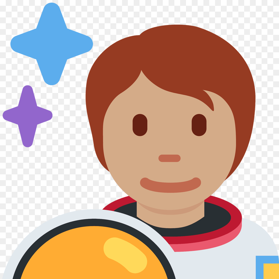 Astronaut Emoji Clipart, Face, Head, Person, Symbol Png Image