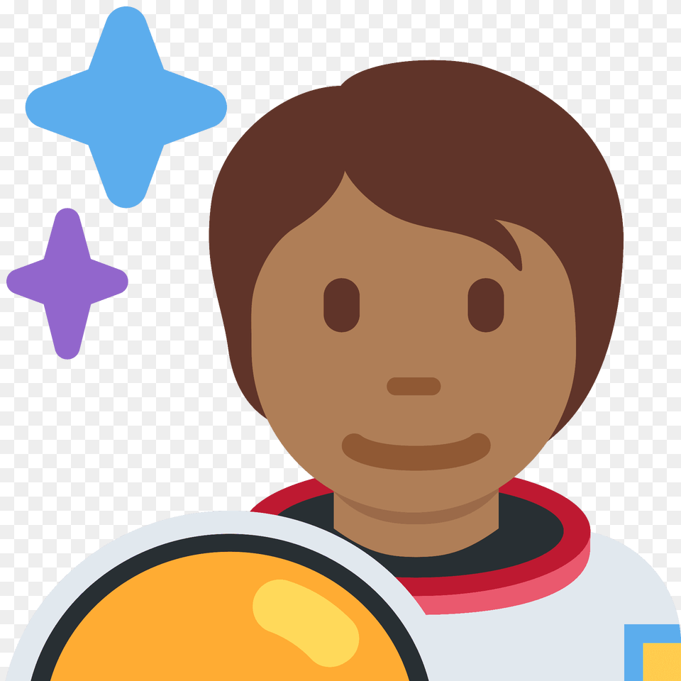 Astronaut Emoji Clipart, Symbol, Face, Head, Person Free Png Download