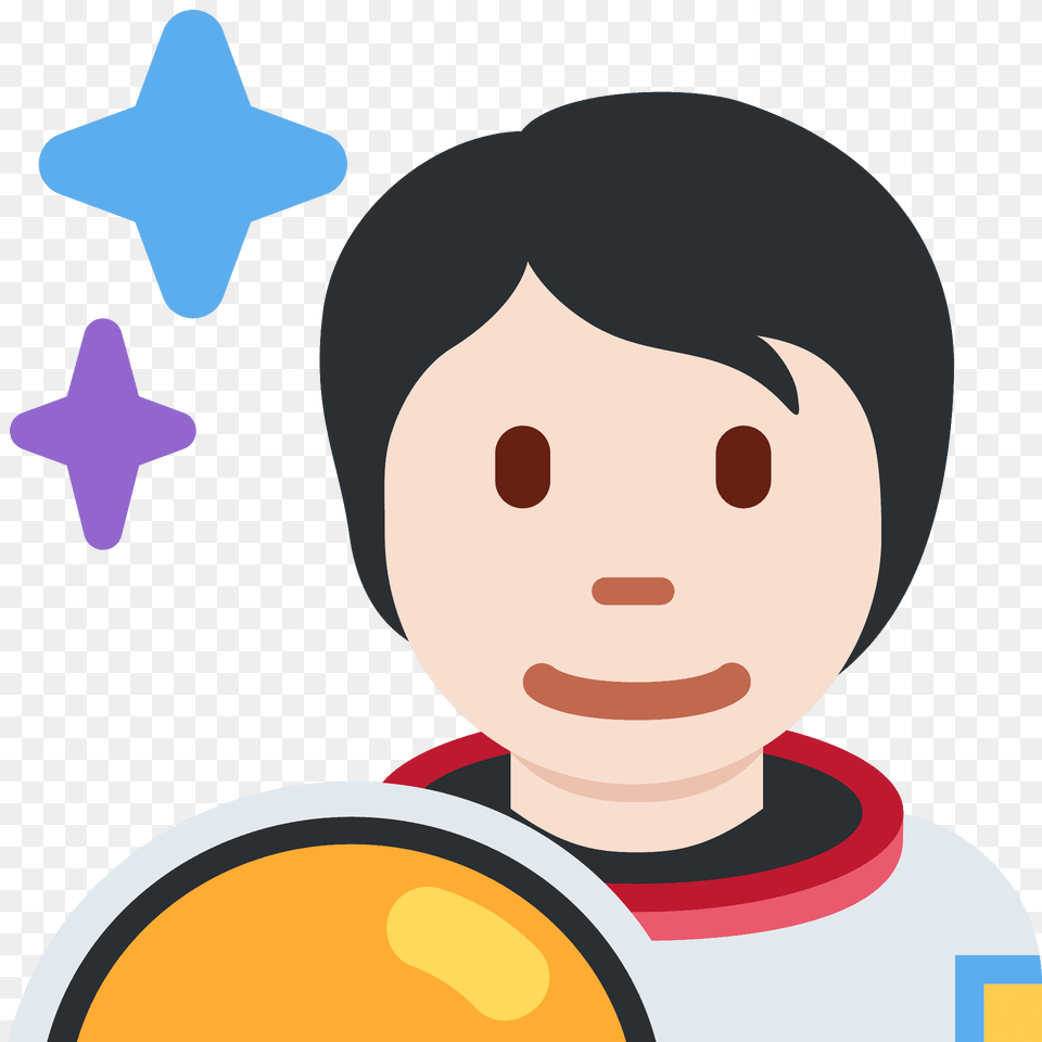 Astronaut Emoji Clipart, Person, Face, Head, Symbol Free Png