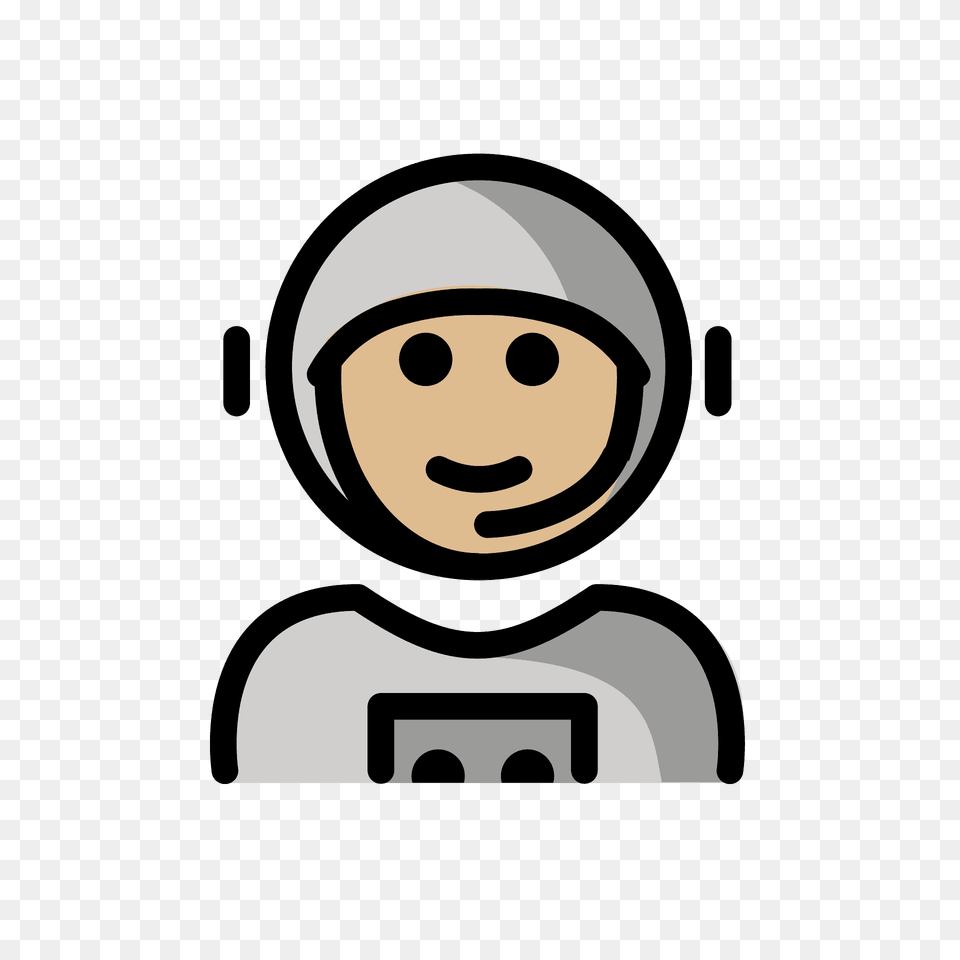 Astronaut Emoji Clipart, Clothing, Hood, Face, Head Png Image