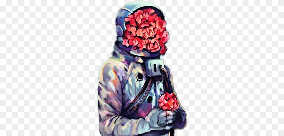 Astronaut Flower, Clothing, Coat, Art, Painting Free Transparent Png
