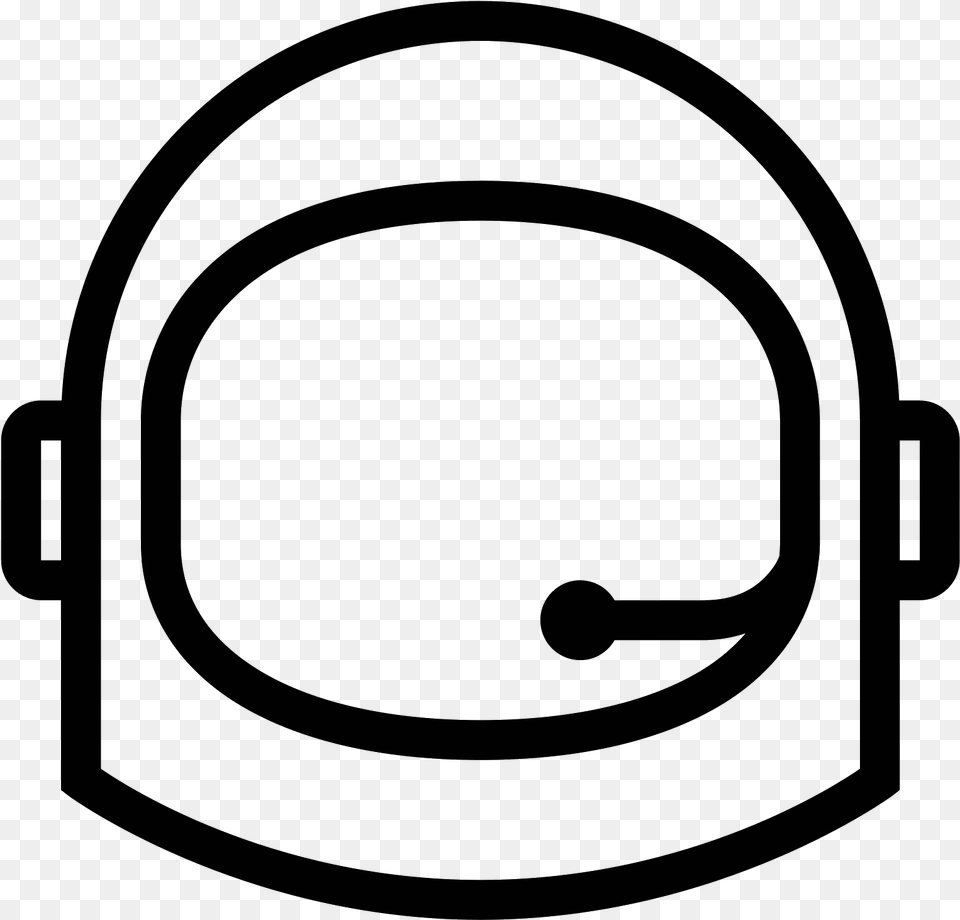 Astronaut Helmet Icon Astronaut Helmet Clipart, Gray Free Png Download