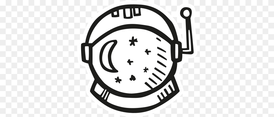 Astronaut Helmet Icon Of Space Astronaut Helmet Icon, Stencil, Clothing, Hardhat, Emblem Png