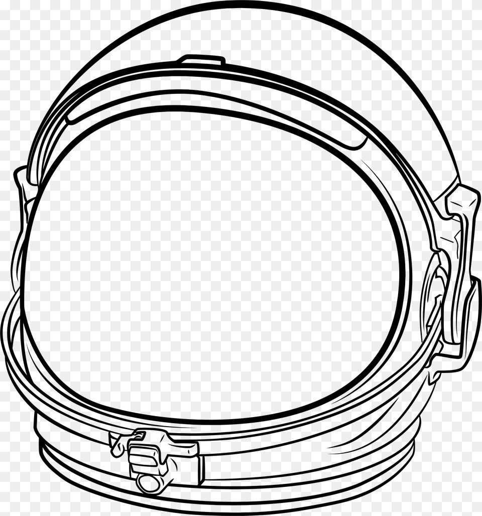 Astronaut Helmet Line Art Free Png Download