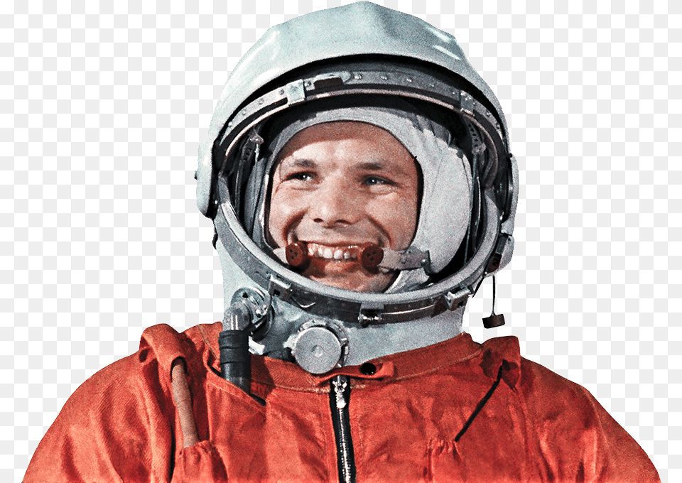 Astronaut Image Helmet Russian First Person In Space, Adult, Male, Man, Face Free Png Download
