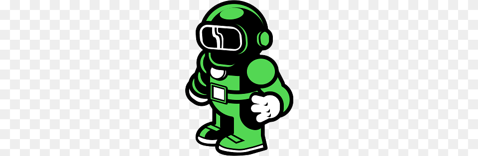 Astronaut In Green Suit, Ammunition, Grenade, Weapon, Robot Png