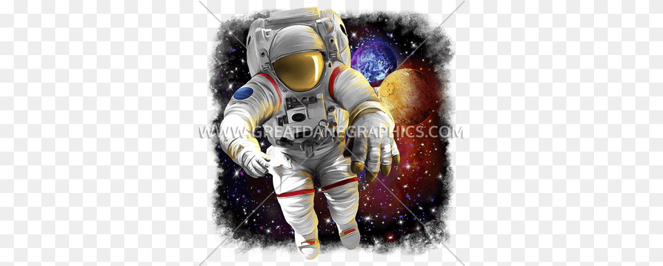 Astronaut In Space Production Ready Artwork For T Shirt Outer Space, Person, Astronomy, Outer Space Free Transparent Png