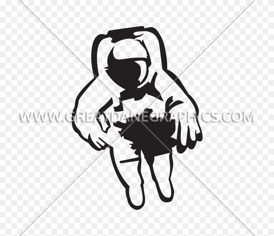 Astronaut In Space Production Ready Artwork For T Shirt Printing, Stencil, Body Part, Hand, Person Free Png
