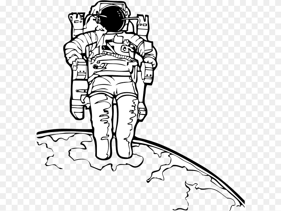 Astronaut Moon Space Spacewalk Spacesuit Moon Walk Clip Art, Baby, Person, Face, Head Free Transparent Png
