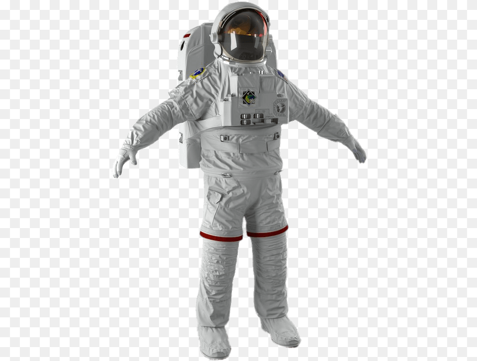 Astronaut Space Suit Transparent Background, Person, Helmet, Clothing, Shorts Png Image