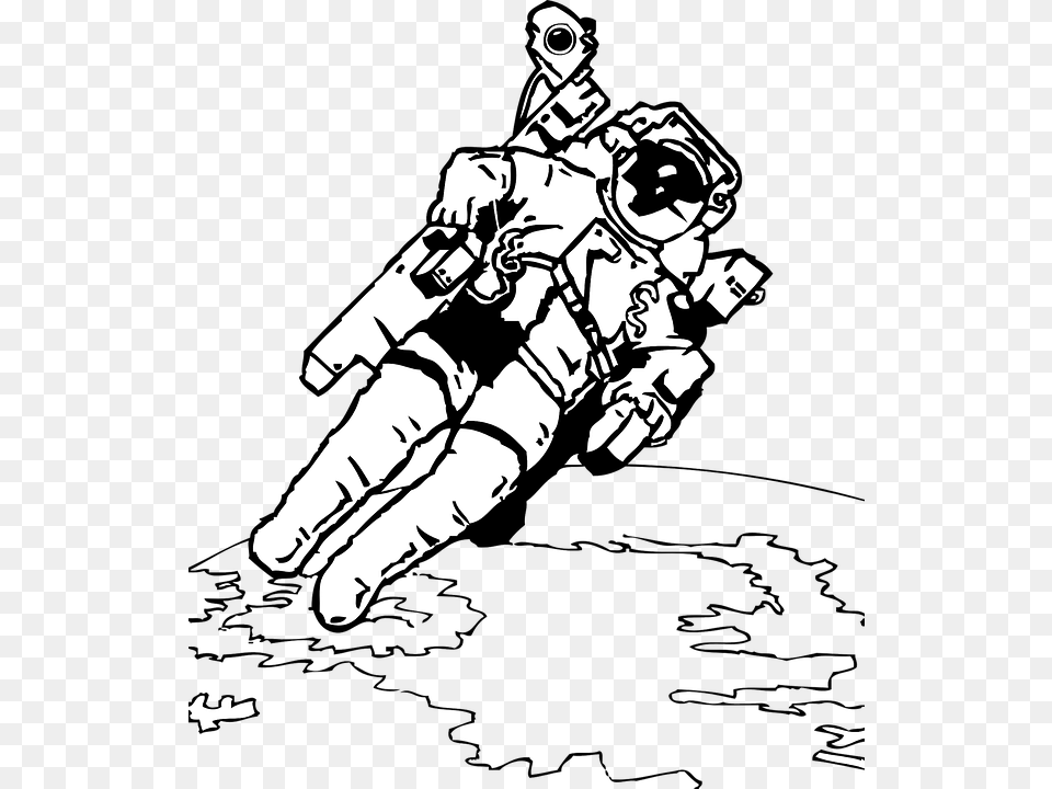 Astronaut Space Walk Spacewalk Science Exploration Astronaut Space Coloring Pages, Baby, Person, Astronomy, Outer Space Free Transparent Png