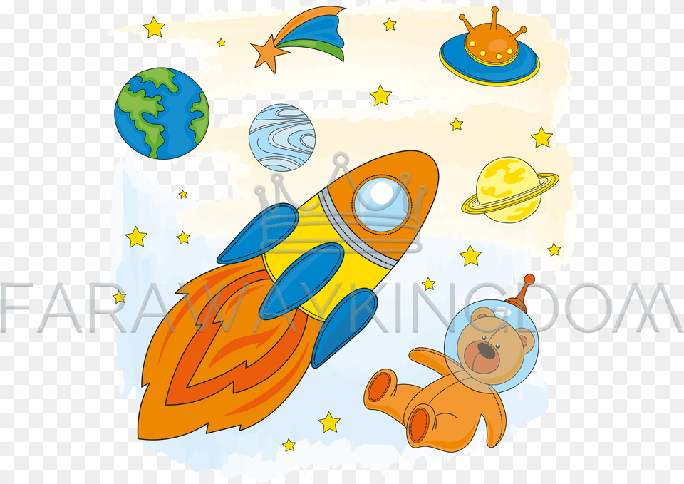 Astronautas Animados, Art Free Png Download