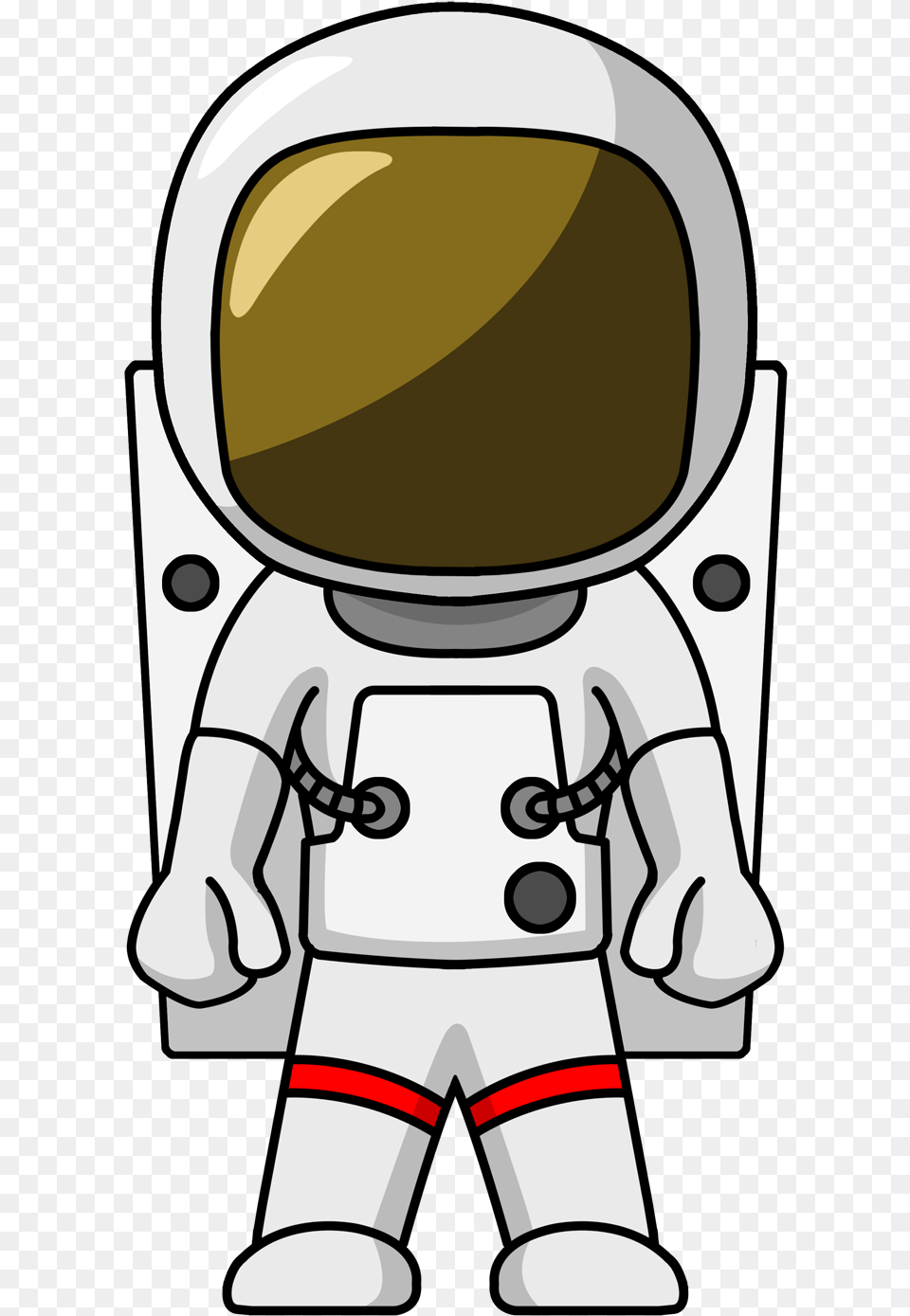 Astronautcartoonclip Artline Charactercoloring Astronaut Clipart, Robot, Baby, Person Free Transparent Png