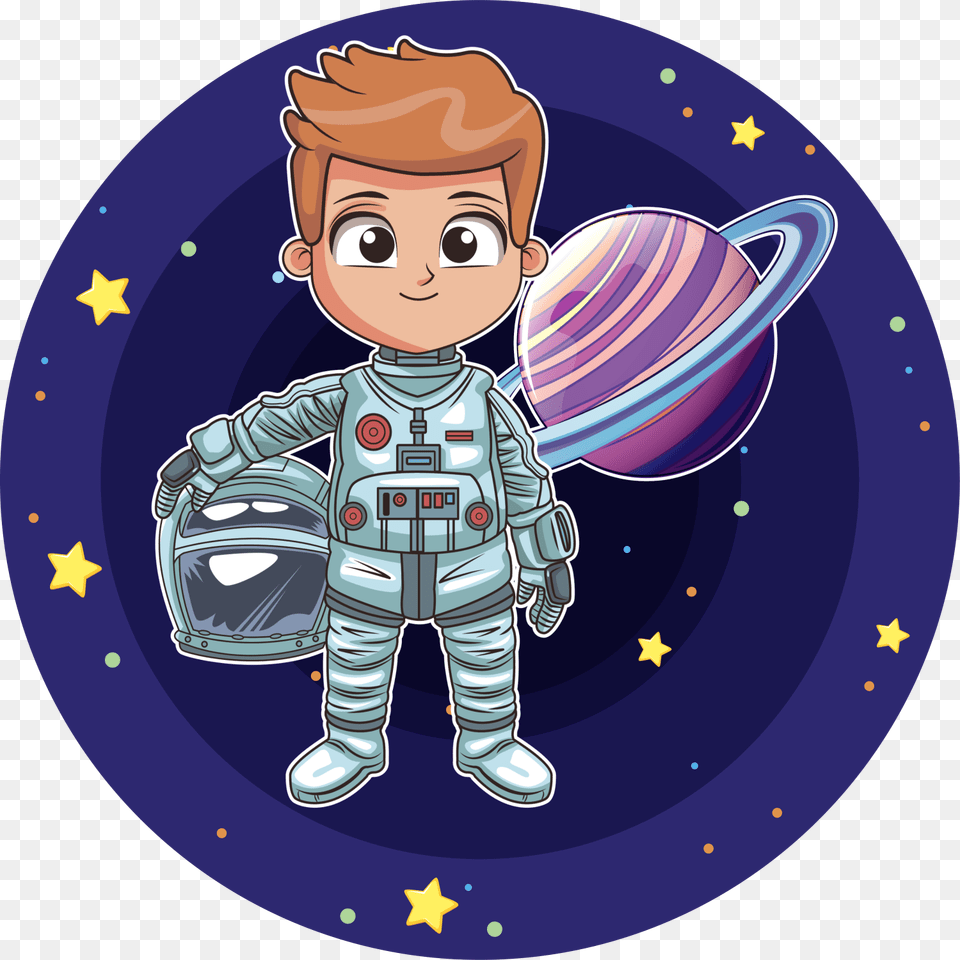 Astronomy Clipart Science Nature Astronaut, Baby, Person, Face, Head Png Image