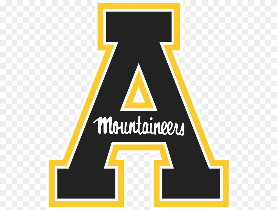 Asu Logo Appalachian State University, Triangle, Symbol, First Aid, Sign Png