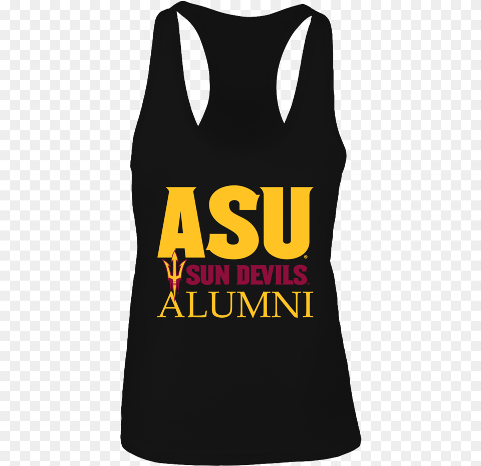 Asu Sun Devils Alumni T Shirt Show Off Your School, Clothing, Tank Top, Adult, Bride Png