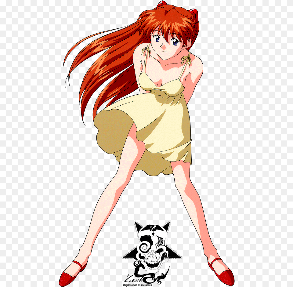 Asuka Langley Summer Dress, Book, Comics, Publication, Adult Png Image