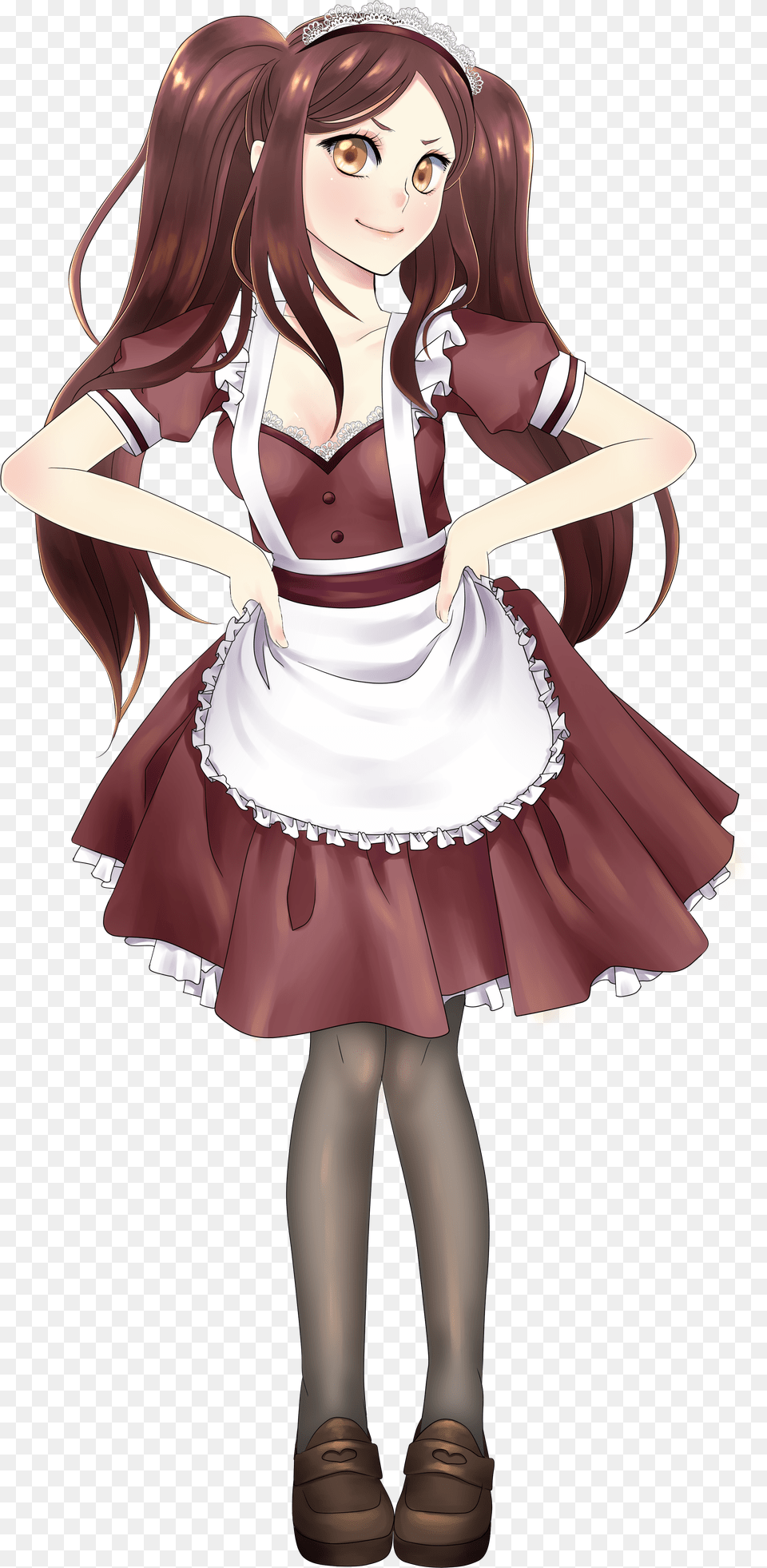 Asuka The Anime And Japanexpo In Dsseldorf Anime Girl Maid Brown Hair Free Png Download