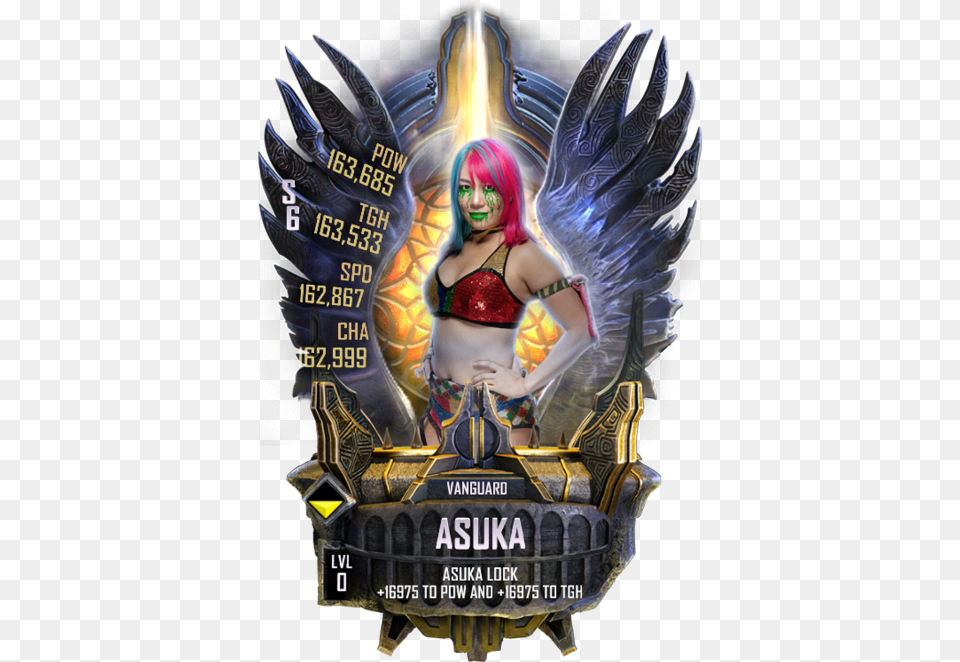 Asuka Wwe, Adult, Advertisement, Female, Person Png Image