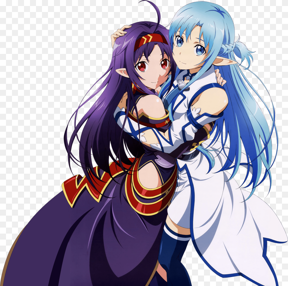 Asuna And Yuuki Render Free Png Download