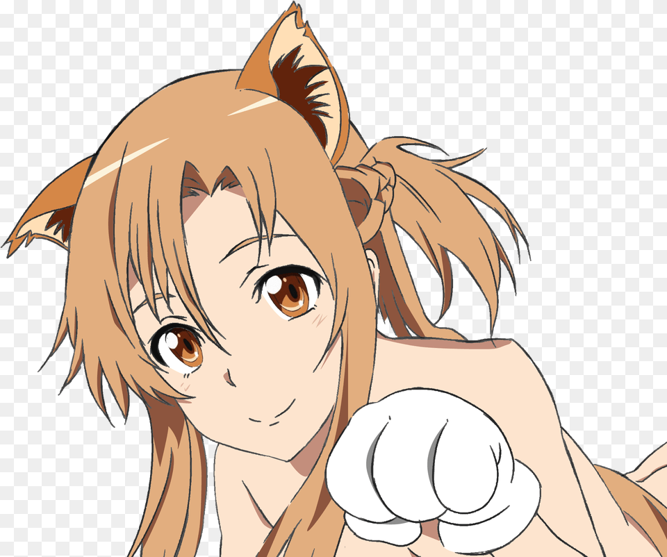 Asuna Clipart Cat Girl Asuna Cat, Publication, Book, Comics, Adult Free Png Download