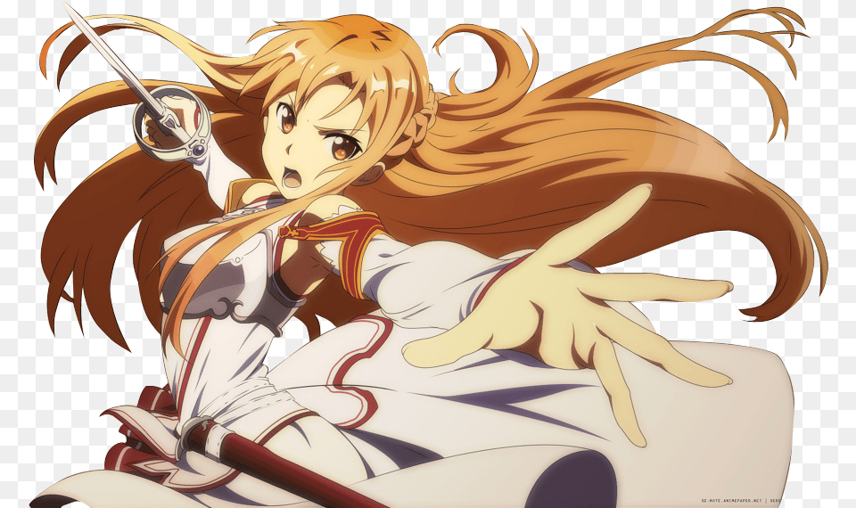 Asuna Yuuki Deck Protectors Sword Art Online Asuna, Book, Comics, Publication, Adult Png