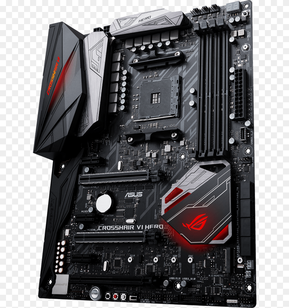 Asus Crosshair Vi Hero, Computer Hardware, Electronics, Hardware, Aircraft Png Image