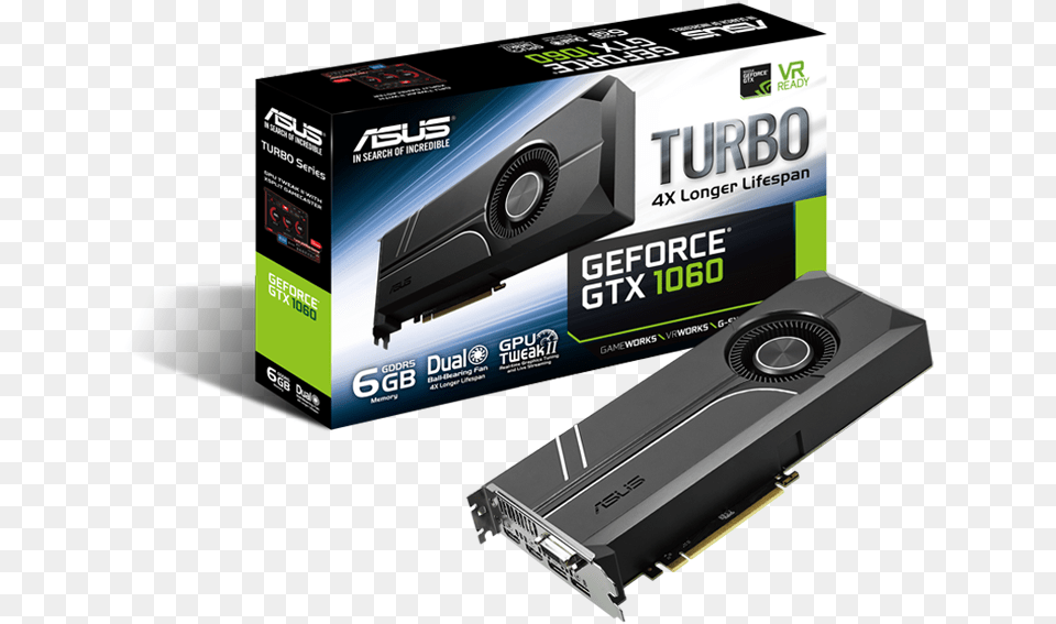 Asus Geforce Gtx 1060 6gb Turbo Asus Turbo Gtx 1060, Adapter, Electronics Png