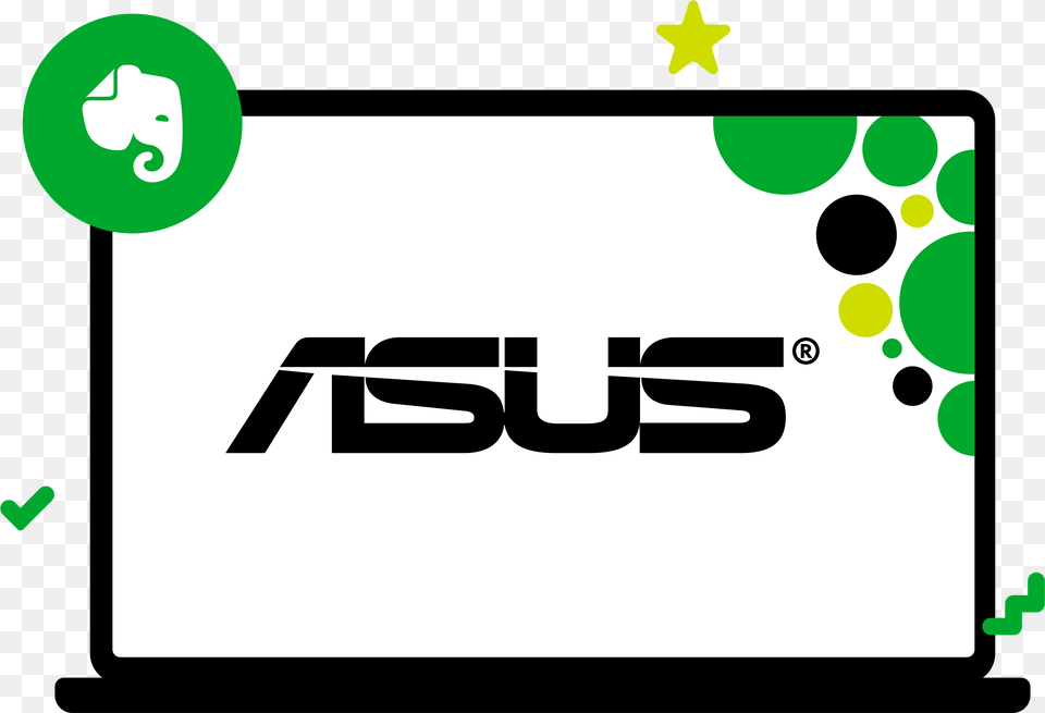 Asus Logo, Green Png