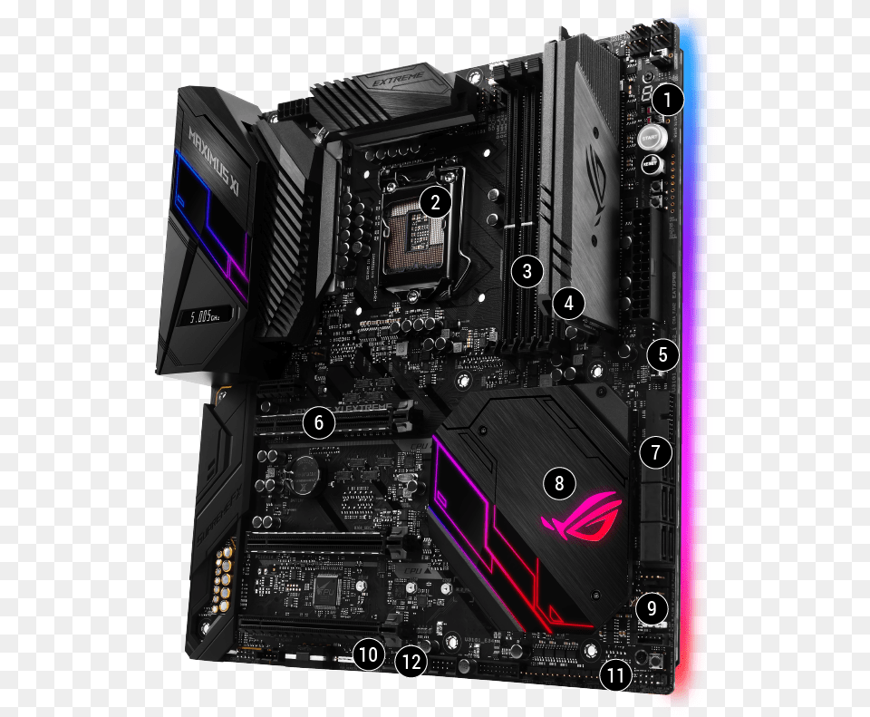 Asus Rog Z390 Maximus Xi Gene, Computer Hardware, Electronics, Hardware Free Png Download