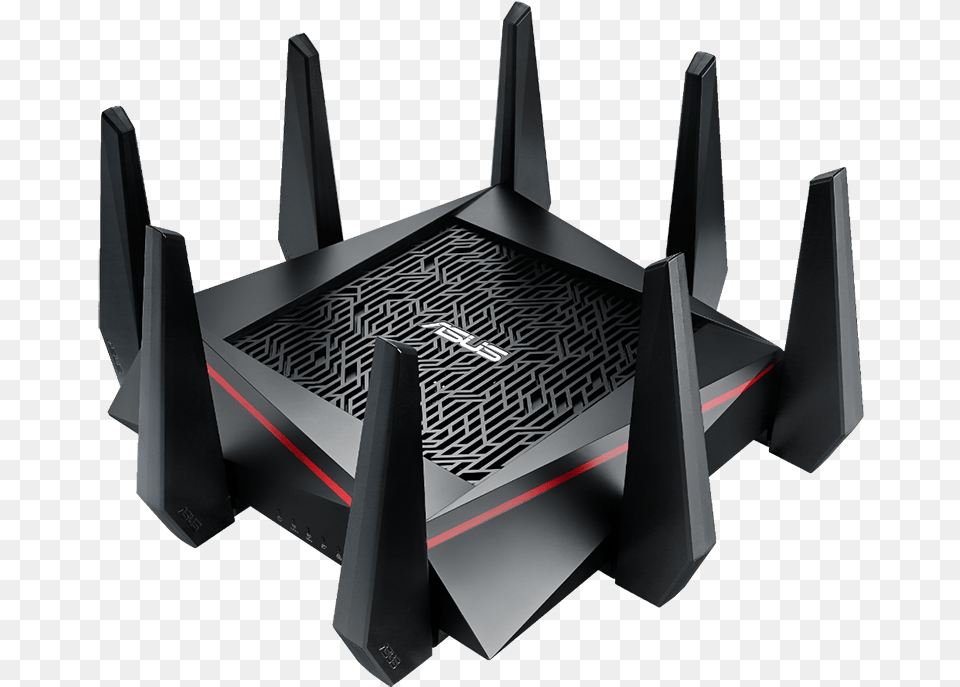 Asus Rt Ac5300 Wireless Ac5300 Tri Band Gigabit Router Rog Router, Electronics, Hardware, Modem, Aircraft Free Transparent Png